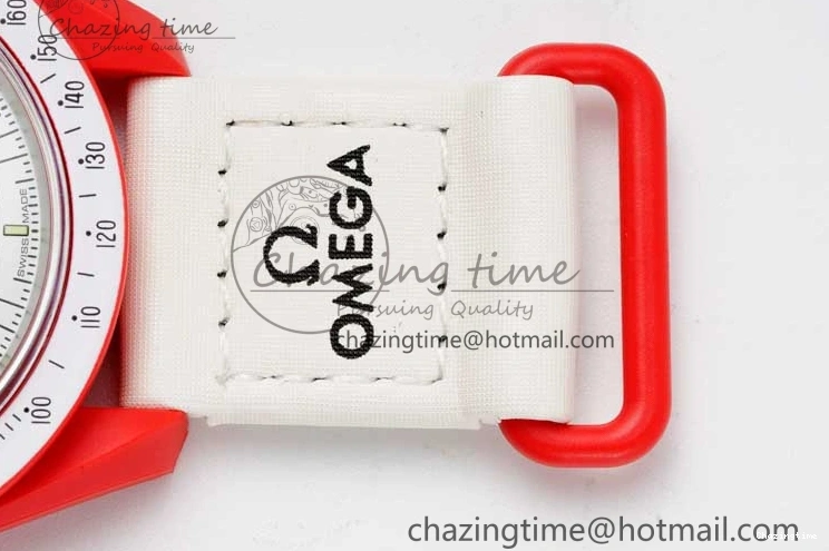 0103 Speedmaster Misson To Mars 1:1 Best Edition White Dial On Nylon Strap Quartz GoAnywhere 7862